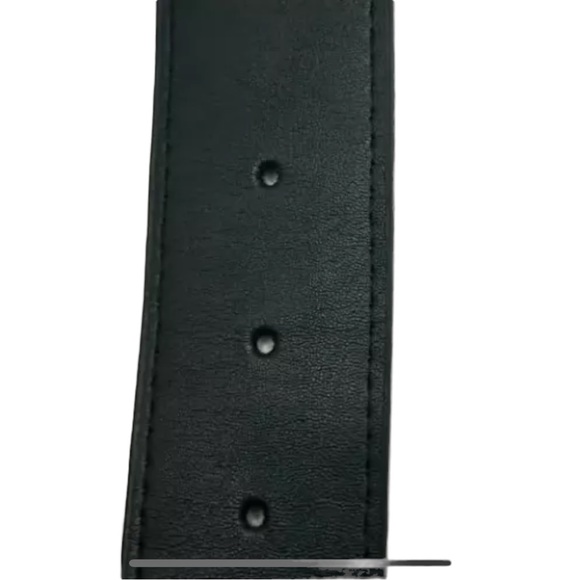 Gucci Black GG Buckle Calf Leather Belt Size 100 - Picture 4 of 5